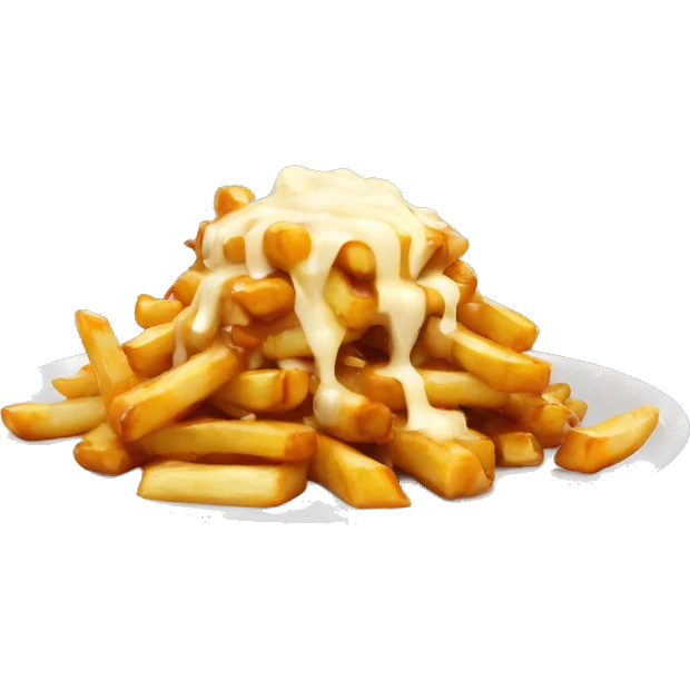 poutine qui mange une poutine emoji