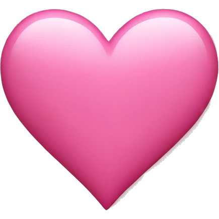 A pink heart emoji