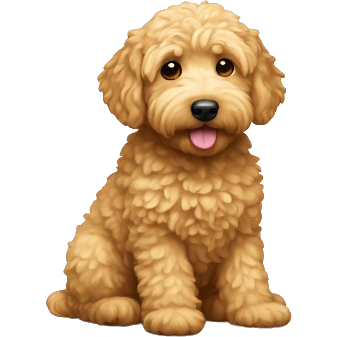 Mini golden doodle  emoji