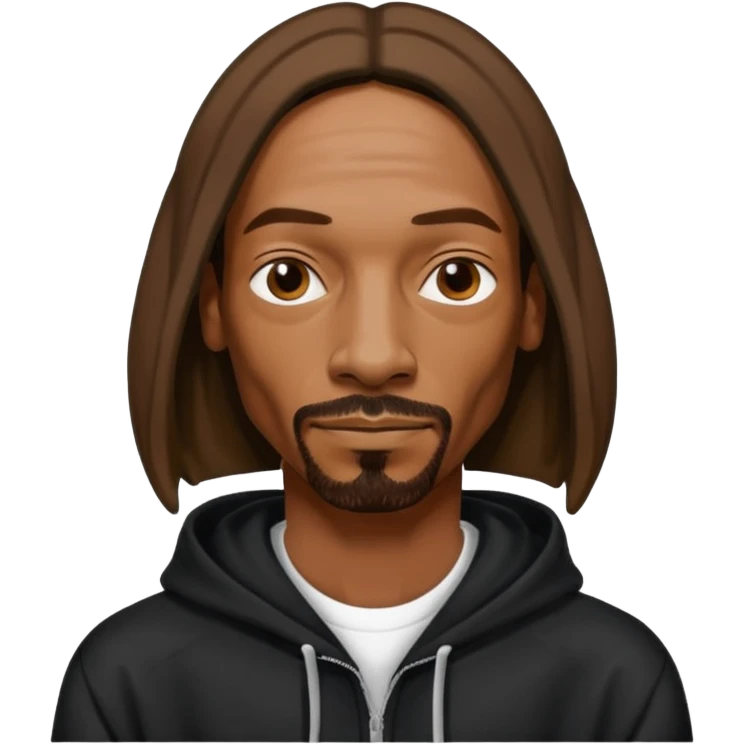 snoop dogg with black hoodie emoji