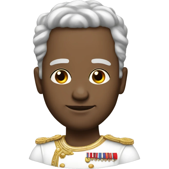 Royal leader of 21st century white skin emoji