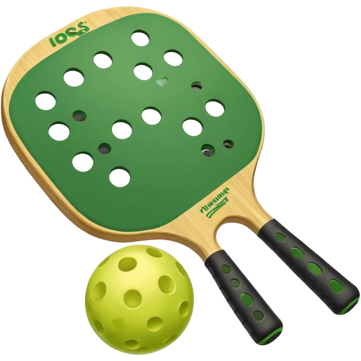 pickleball paddle and ball emoji