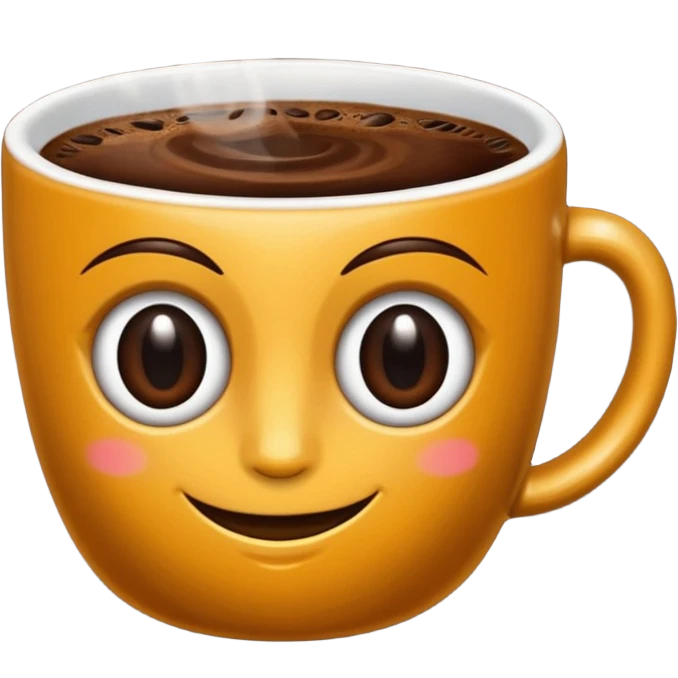 Grano de café con personalidad
 emoji