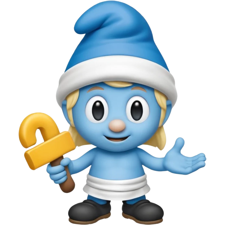 smart smurf  emoji