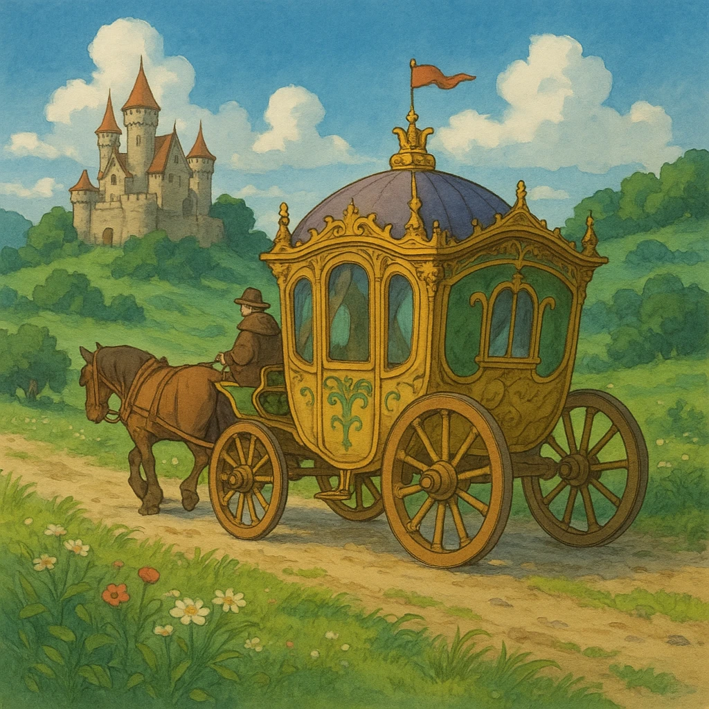 fairy tale medieval carriage emoji