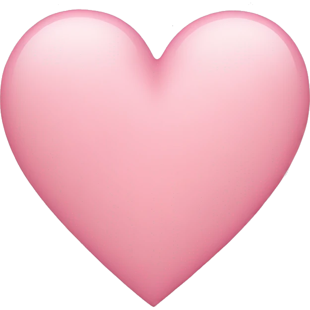 soft pink heart emoji