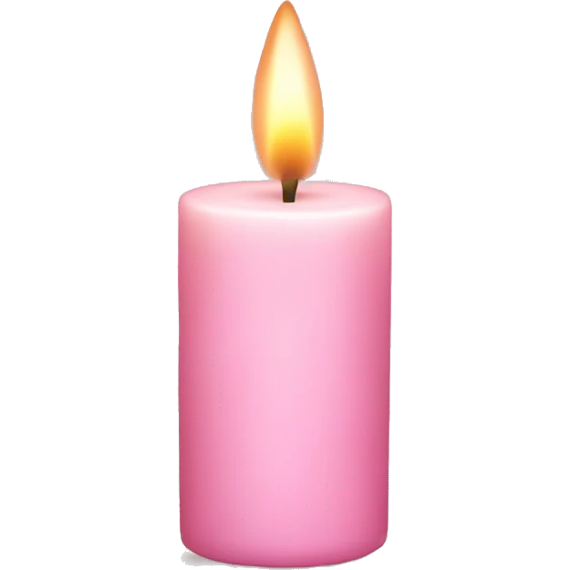light pink candle emoji