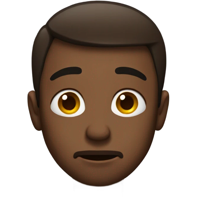 Very very very sad brown guy  emoji