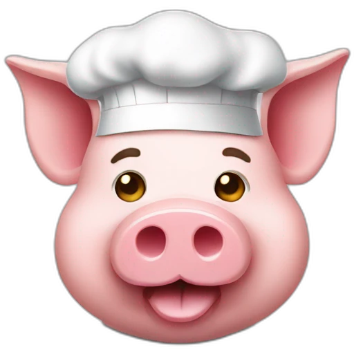 pig chef face android phone style emoji