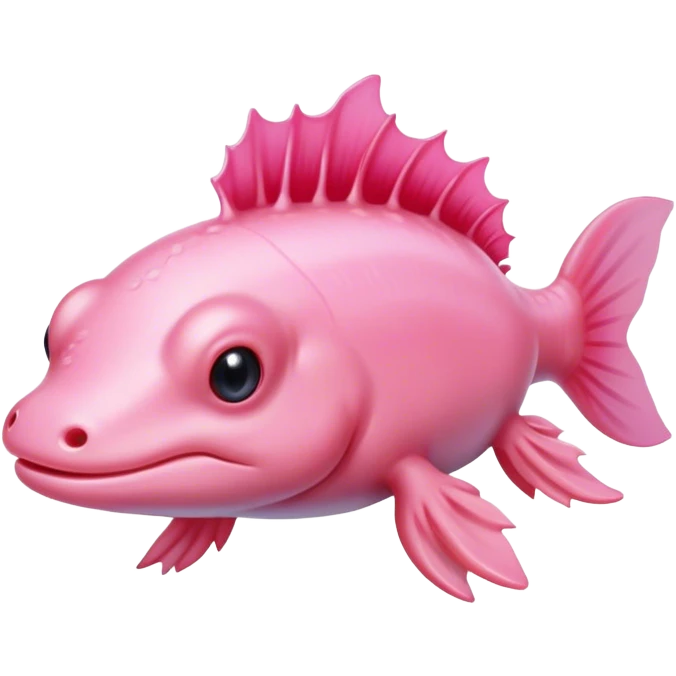 Pink axolotl  emoji