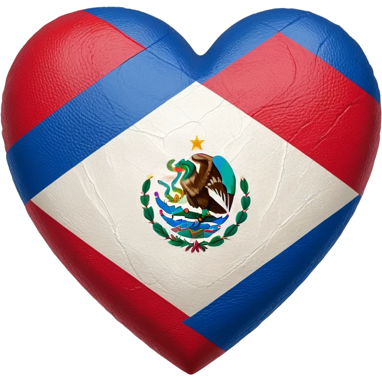 Heart made with the flag of Nicaragua emoji