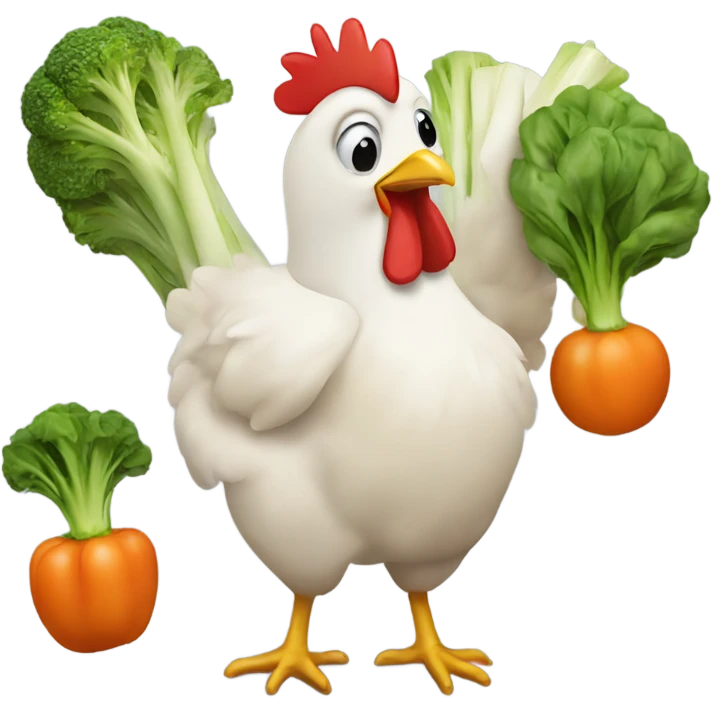 Chicken vegetable emoji