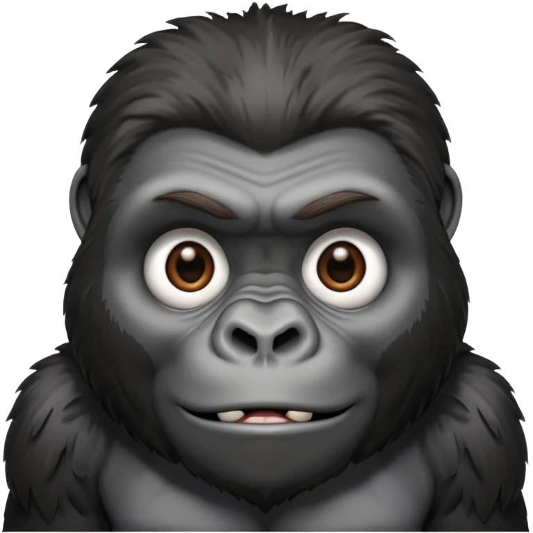 gorilla portrait emoji