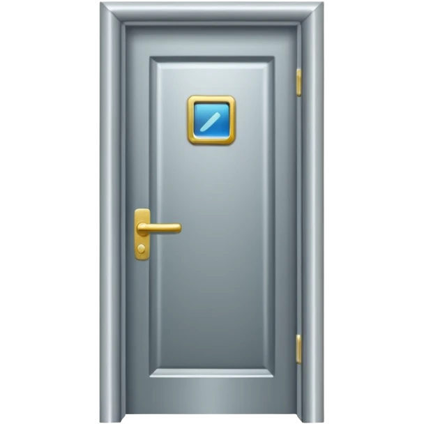 hotel room door modern hallway with spot light up emoji