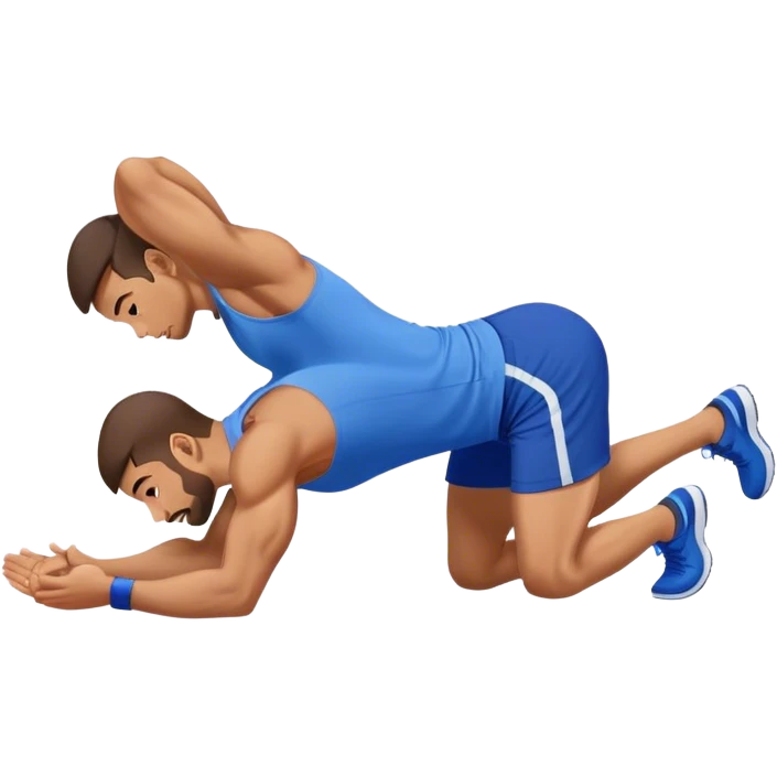 glute-bridges-exercise guy with blue shorts  emoji