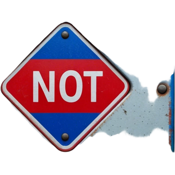 No Stopping traffic sign emoji