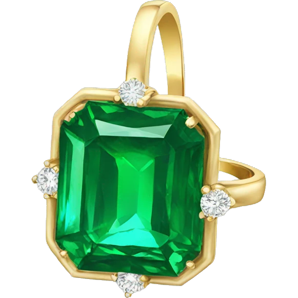 emerald stone ring emoji