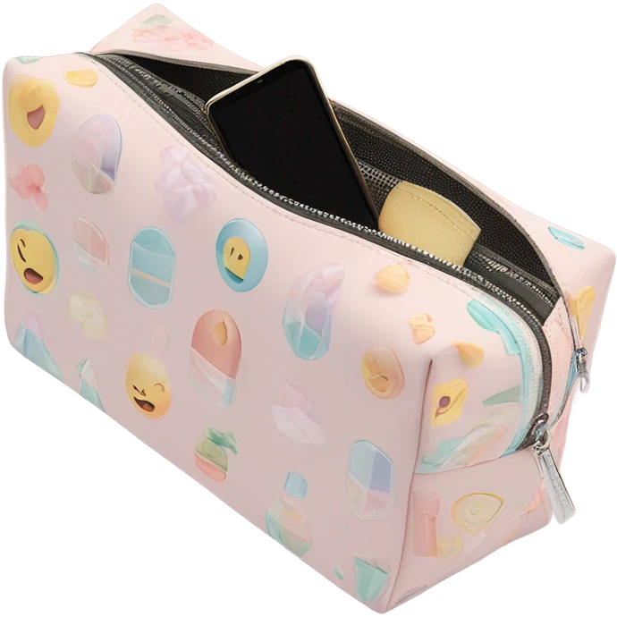 aesthetic cosmetic bag emoji