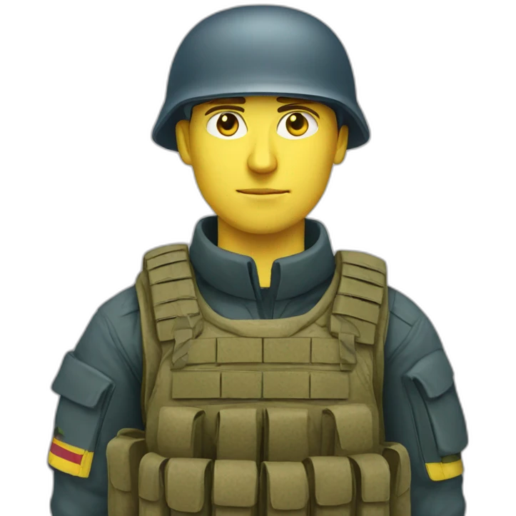 Ukrainian soldier emoji