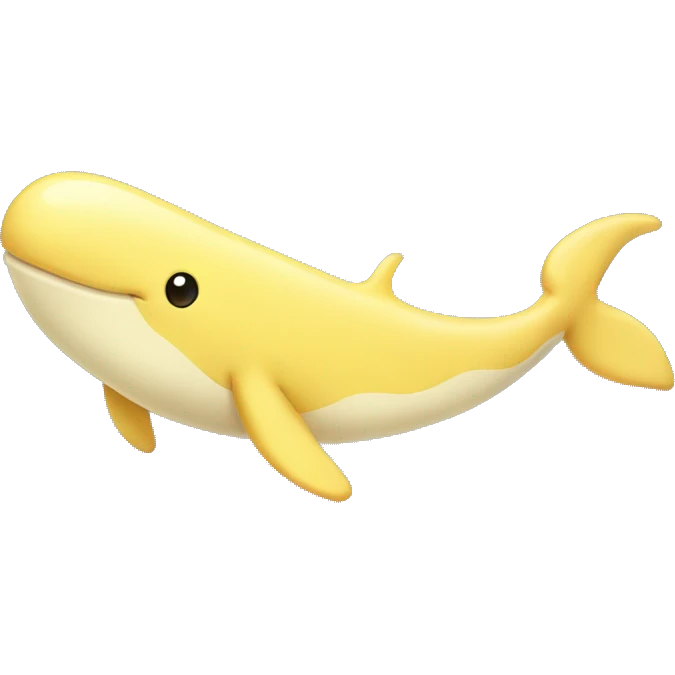 Light yellow whale emoji