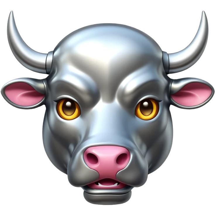 futuristic bull emoji