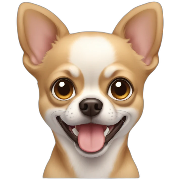 Perro Chihuahua enojado emoji