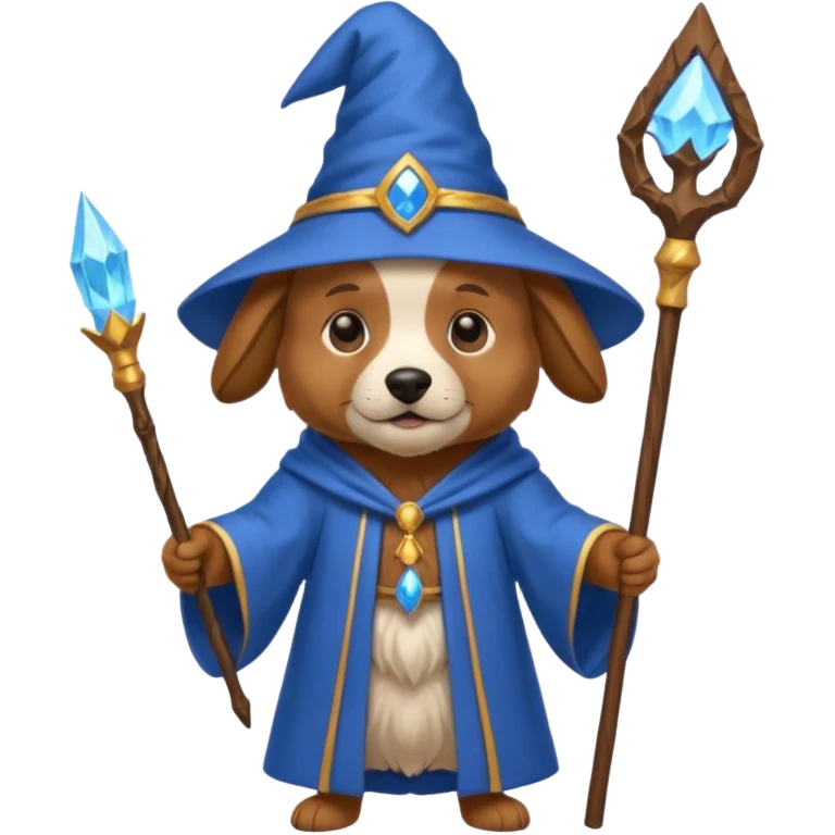 Dog wizard emoji