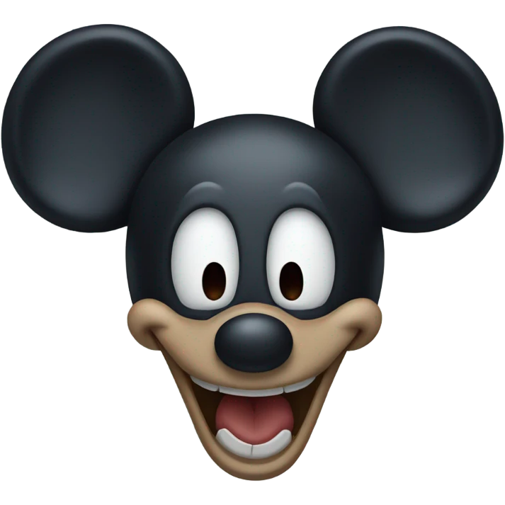 Creepy mickey mouse emoji