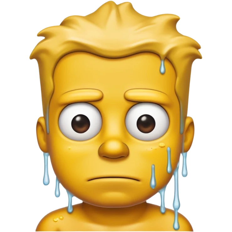 bart simpson with PISS and SHIT all over his FACE emoji