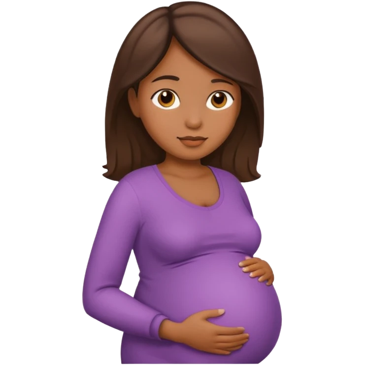 pregnant woman  medium brown skinemoji emoji