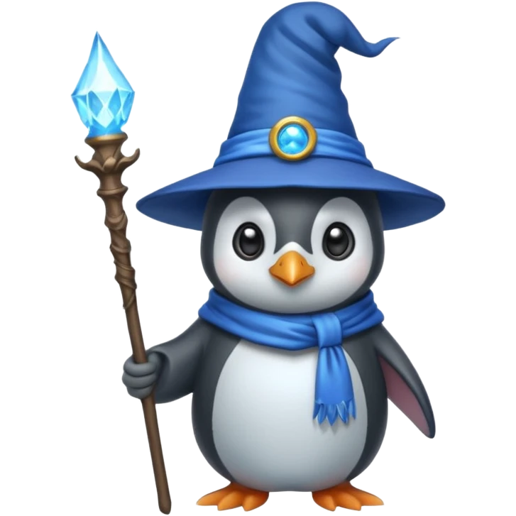 Penguin Wizard emoji