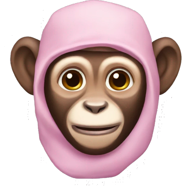 Pink capuchin  emoji