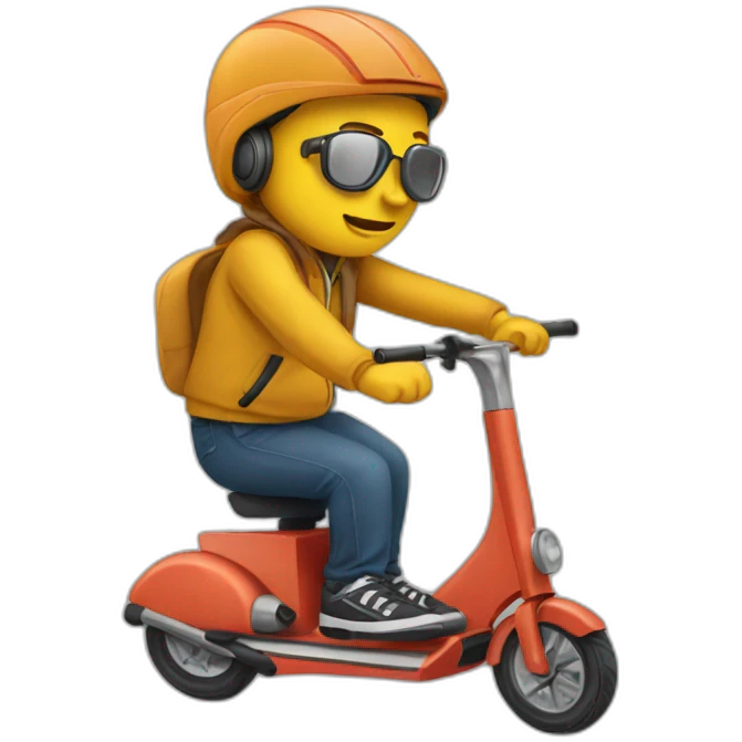 Trottinette freestyle  emoji
