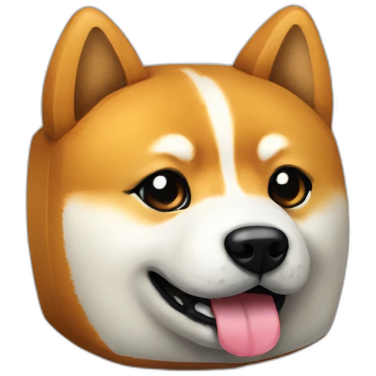 shiba as a dice emoji