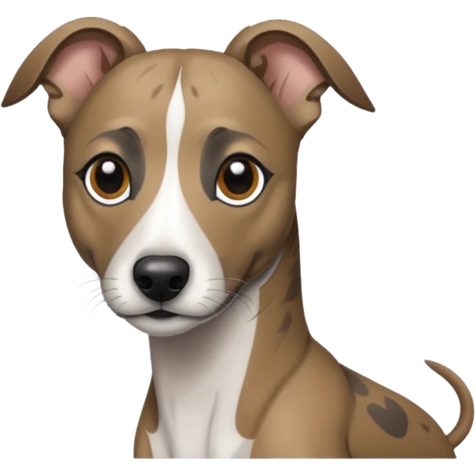 Create a brindle whippet emoji emoji