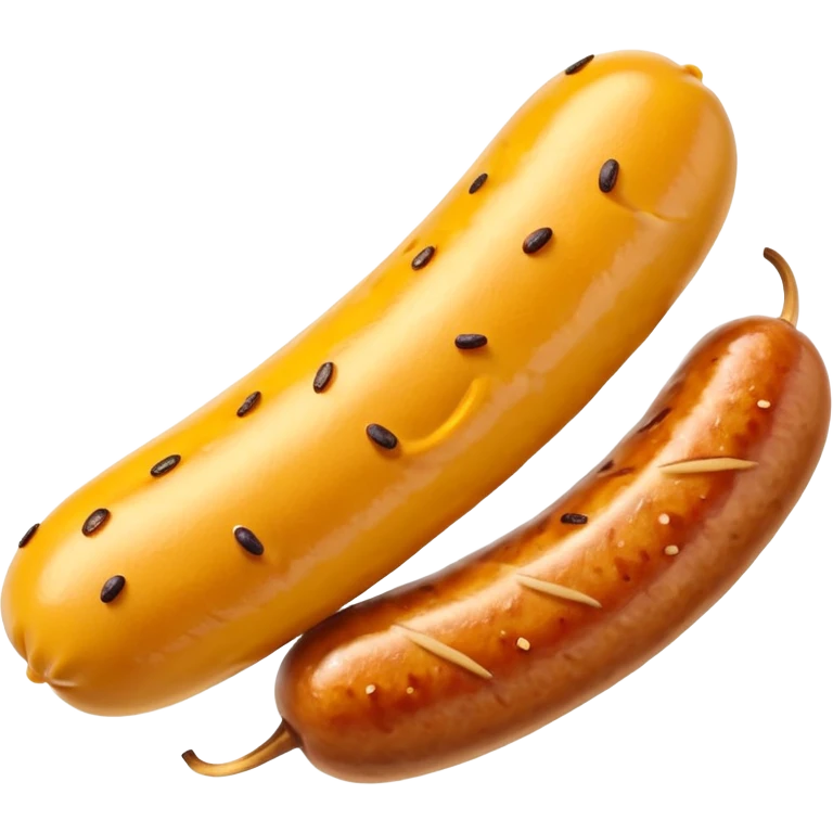 one mustard sausage  emoji
