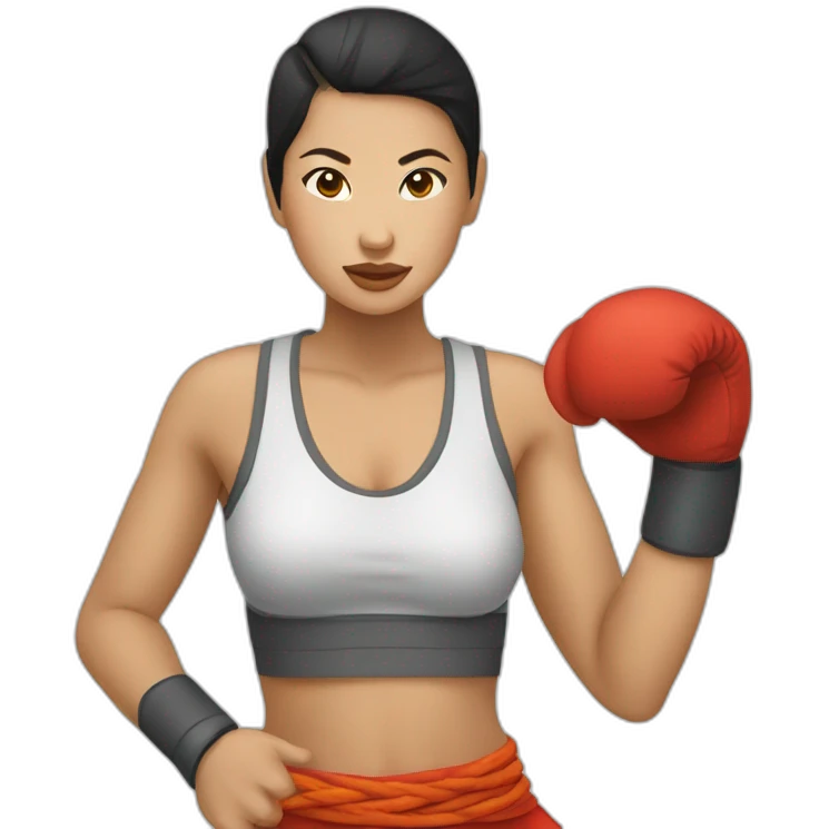 Muay thaï gyrl emoji
