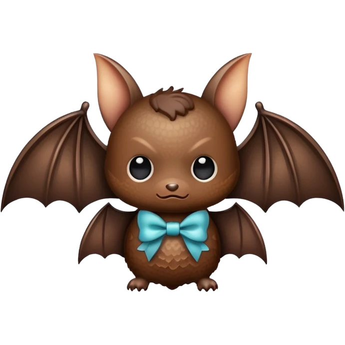 Bat with a bow emoji