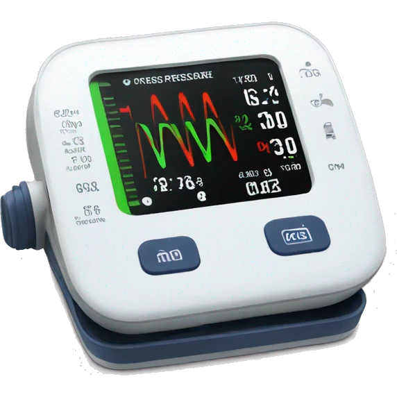 graphic blood pressure monitor emoji