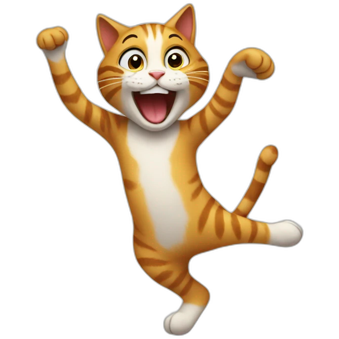 Cat dancing emoji