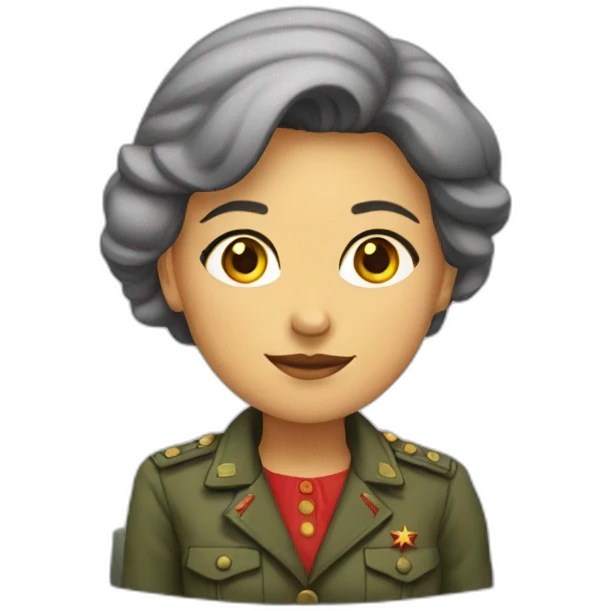 communist female emoji