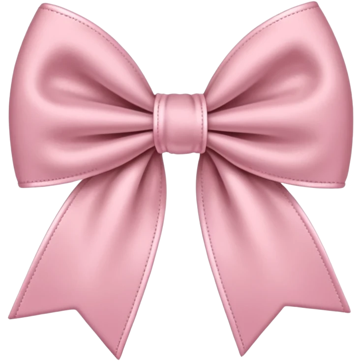Velvet light pink bow emoji