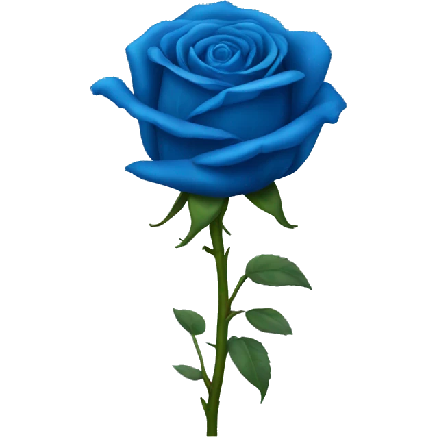 blue rose emoji