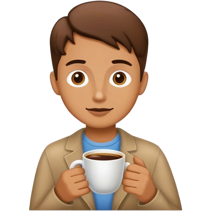 Cheers on coffee emoji