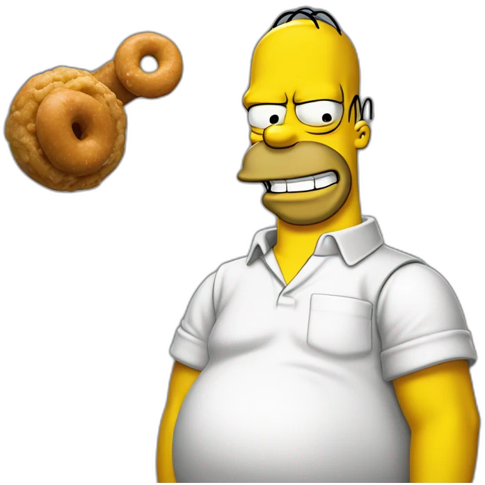 Homer Simpson du nut emoji