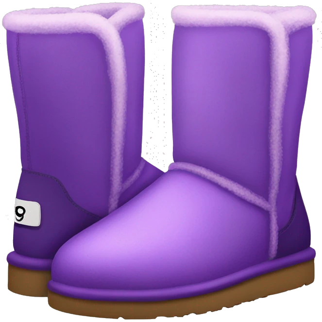 purple ugg boots emoji