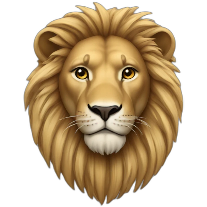 Hip hop star lion emoji