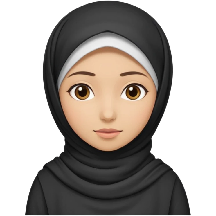 Girl stand with big tits and pussy with hijab emoji