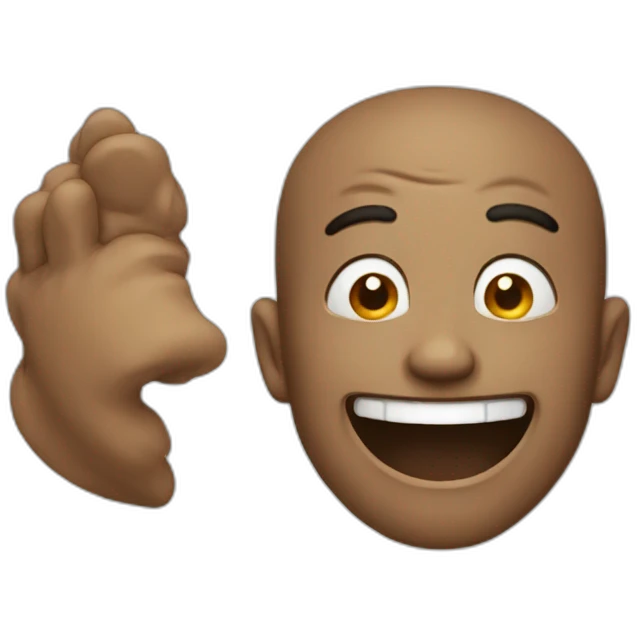 He laughed  emoji
