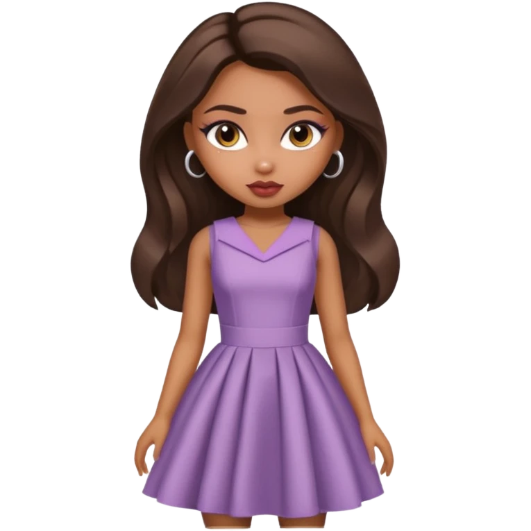 a pretty bratz dusky girl in a metri emoji